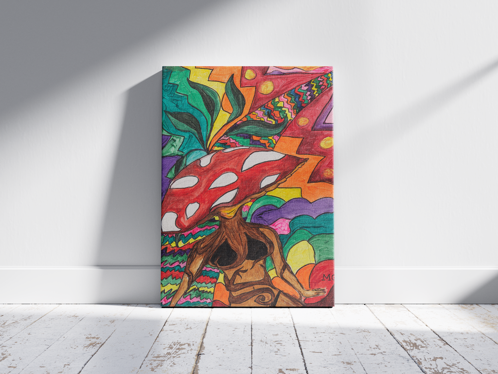 Original Gemälde ,,Psychedelic forest"- Handgemachtes Unikat