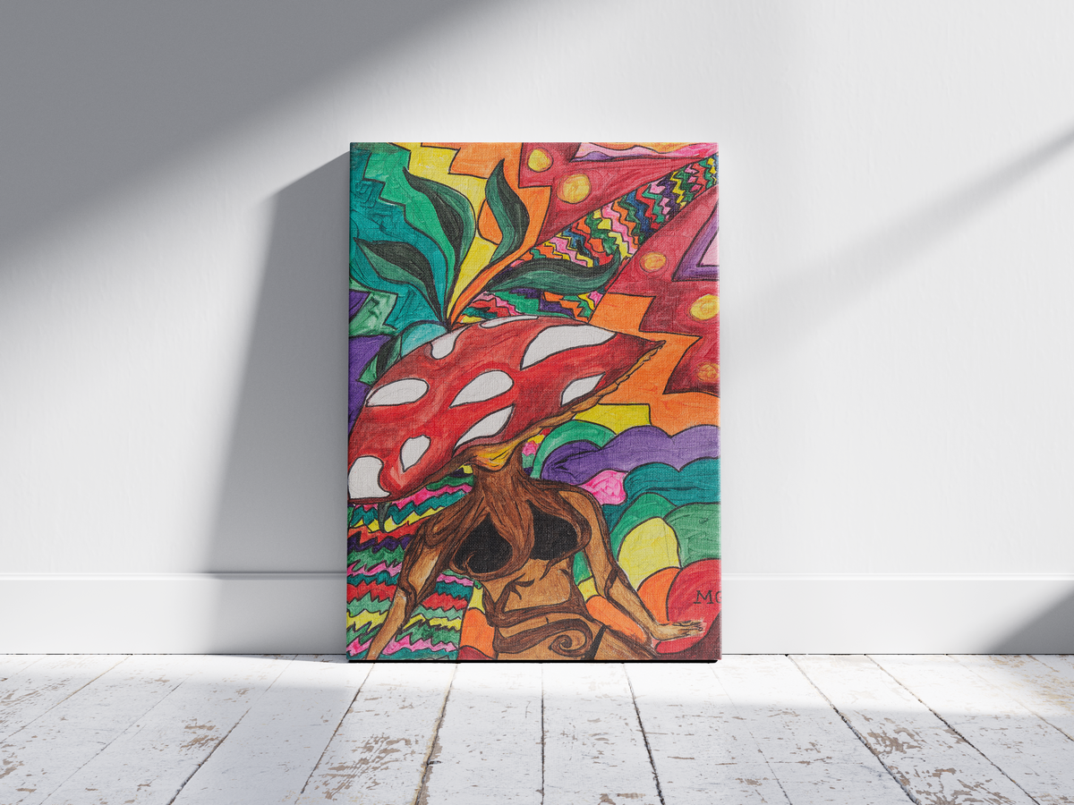 Original Gemälde ,,Psychedelic forest"- Handgemachtes Unikat