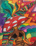 Original Gemälde ,,Psychedelic forest"- Handgemachtes Unikat